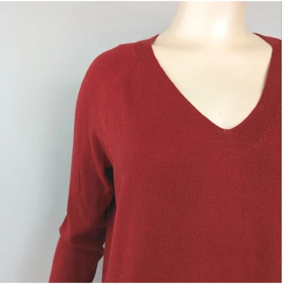 LOFT V-Neck Tunic Sweater L NWT Capsule Academia Career Prep - Picture 3 of 5